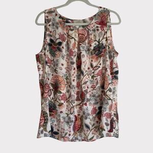 Floral Sleeveless Top - Multicolor